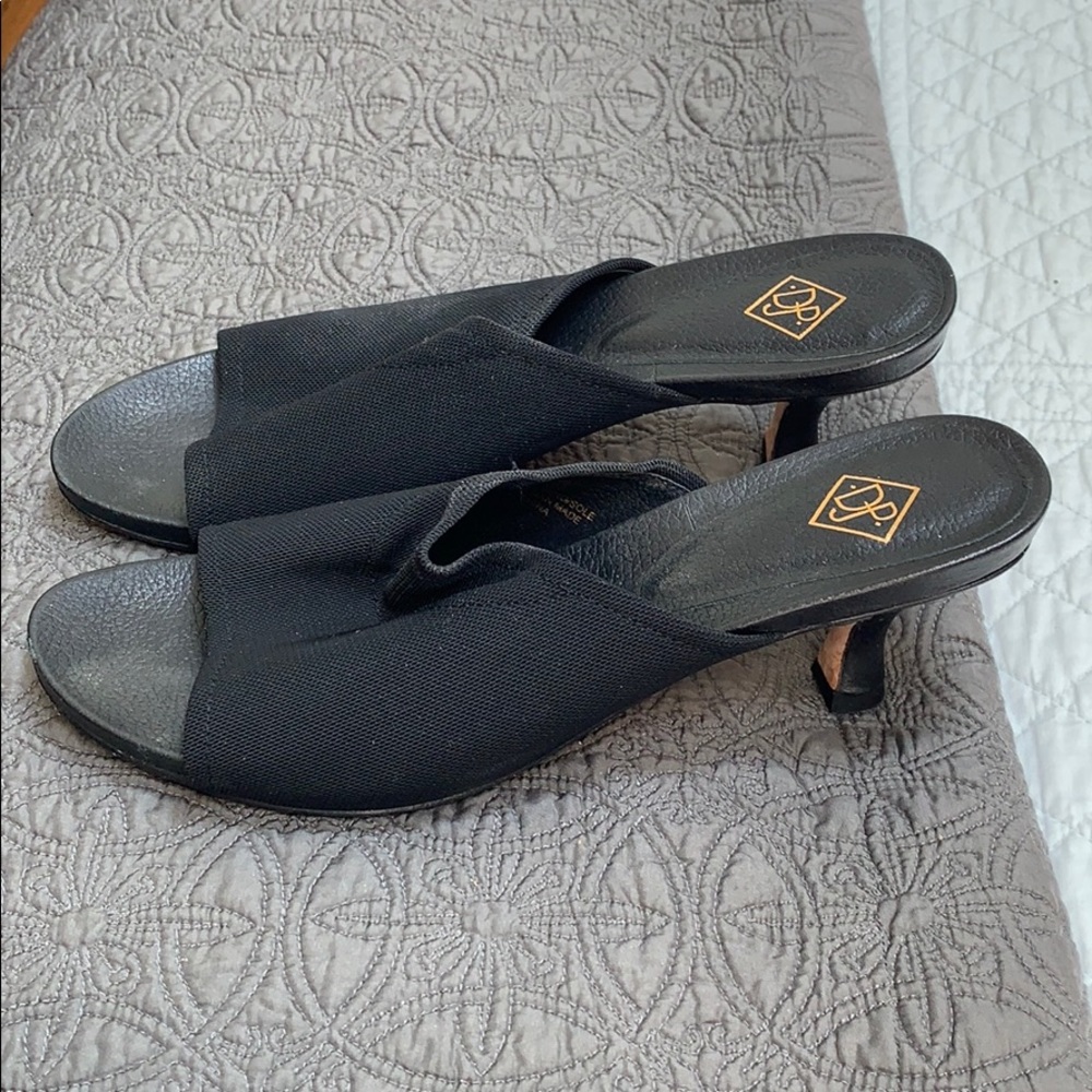 Vintage Donald Pliner Bk Sandal Heel Leather Sole 7.5